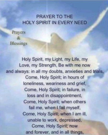 Prayer to The Holy Spirit – Keash Parish