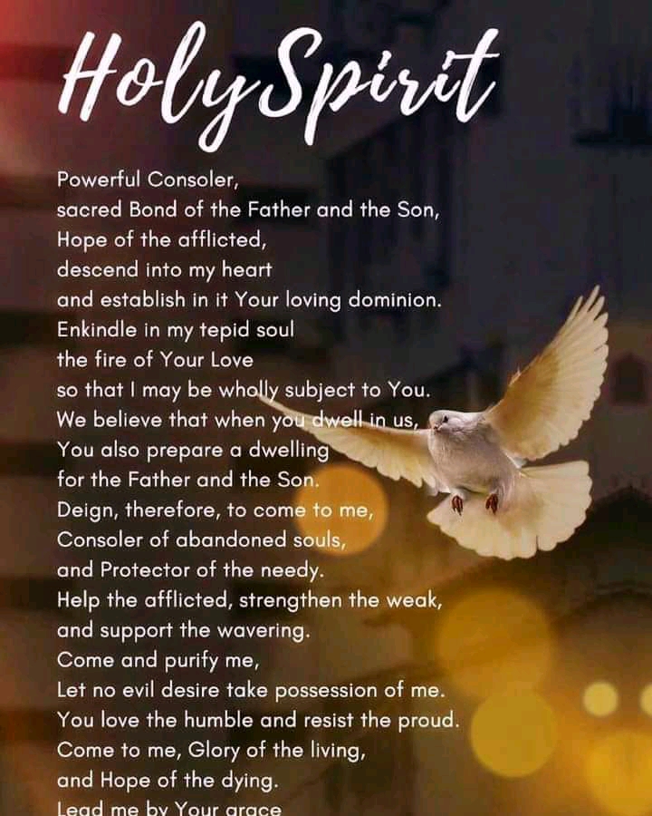 Sample Prayer For The Holy Spirit